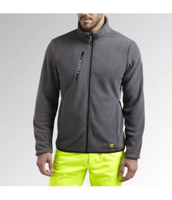 Forro Polar Diadora Sweat Pile Fz Gris