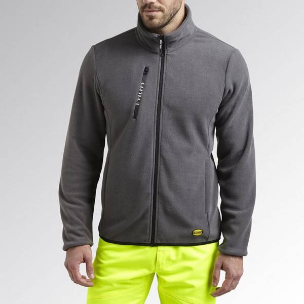 Forro Polar Diadora Sweat Pile Fz Gris