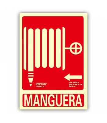 Indica la ubicación de una manguera de seguridad