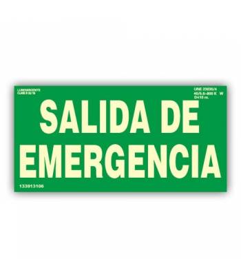 Señal de evacuación para indicar la ubicación de la salida de emergencia