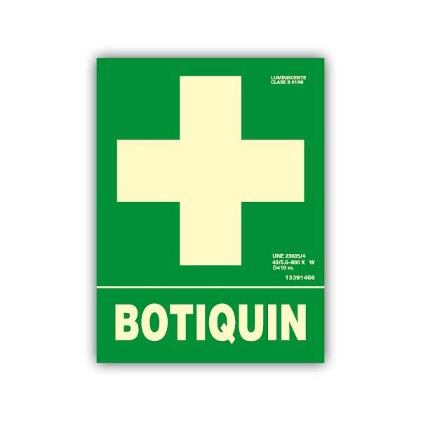 Señal rectangular: "Botiquín"
