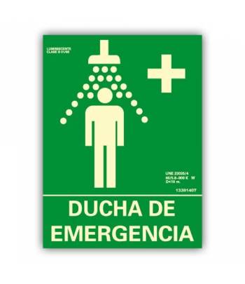 Señal vertical "Ducha de Emergencia"