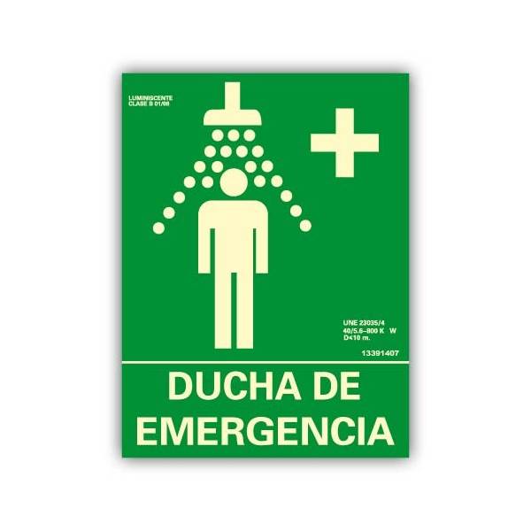 Señal vertical "Ducha de Emergencia"