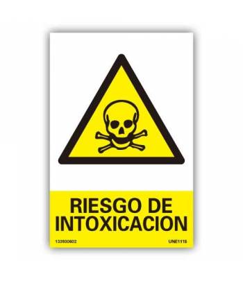 Su pictograma y texto avisan del peligro de una zona, atmósfera o espacio con riesgo por intoxicación a causa de gases tóxicos.