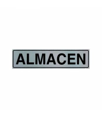 Señal informativa de aluminio con texto y pictograma para señalizar y ubicar la zona o zonas de almacén Señal informativa de aluminio con texto y pictograma para señalizar y ubicar la zona o zonas de almacén
