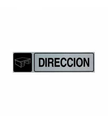 Señal informativa de aluminio con texto y pictograma para indicar la zona donde se encuentra el área de Dirección. Señal informativa de aluminio con texto y pictograma para indicar la zona donde se encuentra el área de Dirección.