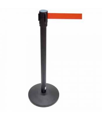 Poste delimitador Metálico con Cinta Retráctil, estable y muy resistente. Poste delimitador Metálico con Cinta Retráctil, estable y muy resistente.