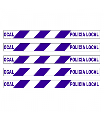 Cinta de balizamiento para Policía Local fabricada en galga 300 Cinta de balizamiento para Policía Local fabricada en galga 300
