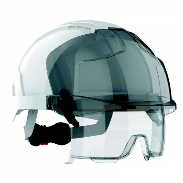 Casco de seguridad con gafas de seguridad integradas