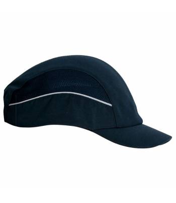 Gorra antigolpes con ribete reflectante y casquete protector fabricado en ABS Gorra antigolpes con ribete reflectante y casquete protector fabricado en ABS