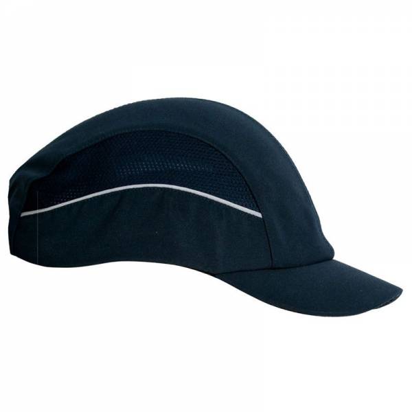 Gorra antigolpes con ribete reflectante y casquete protector fabricado en ABS Gorra antigolpes con ribete reflectante y casquete protector fabricado en ABS