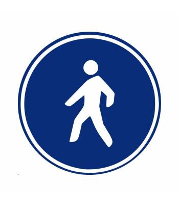Señal circular vial para señalizar que a partir de la misma solo está permitido el acceso a peatones