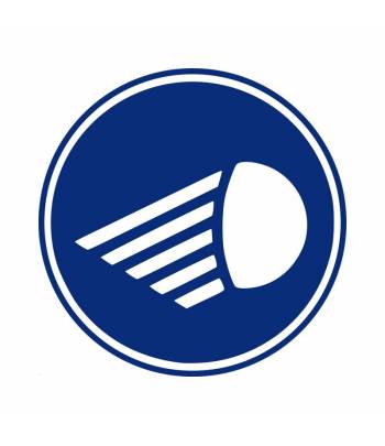 Señal circular vial para señalizar en la vía, es obligatorio utilizar las luces de corto alcance del vehículo Señal circular vial para señalizar en la vía, es obligatorio utilizar las luces de corto alcance del vehículo