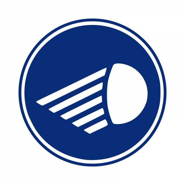 Señal circular vial para señalizar en la vía, es obligatorio utilizar las luces de corto alcance del vehículo Señal circular vial para señalizar en la vía, es obligatorio utilizar las luces de corto alcance del vehículo