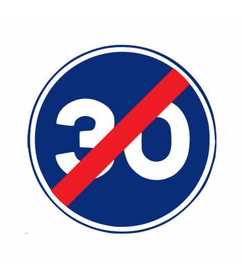 Señaliza el fin de la obligación de velocidad mínima en un tramo o vía Señaliza el fin de la obligación de velocidad mínima en un tramo o vía