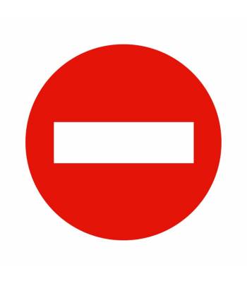 Indica la prohibición de acceso a un lugar, vía o camino. Indica la prohibición de acceso a un lugar, vía o camino.