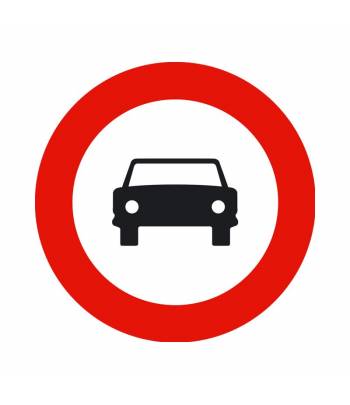 Indica la prohibición de acceso a un lugar, vía o camino mediante vehículos de motor de 4 ruedas Indica la prohibición de acceso a un lugar, vía o camino mediante vehículos de motor de 4 ruedas