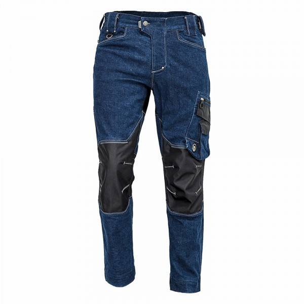 Pantalón de trabajo Cerva Neurum confeccionado en tejido vaquero elástico Trifibetex de alta calidad y con refuerzos en Cordura Pantalón de trabajo Cerva Neurum confeccionado en tejido vaquero elástico Trifibetex de alta calidad y con refuerzos en Cordura