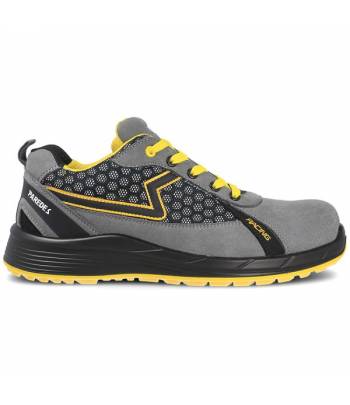 Zapato de trabajo ESD tipo deportivo fabricado en una combinación de microfibra y tejido de rejilla muy transpirable Zapato de trabajo ESD tipo deportivo fabricado en una combinación de microfibra y tejido de rejilla muy transpirable