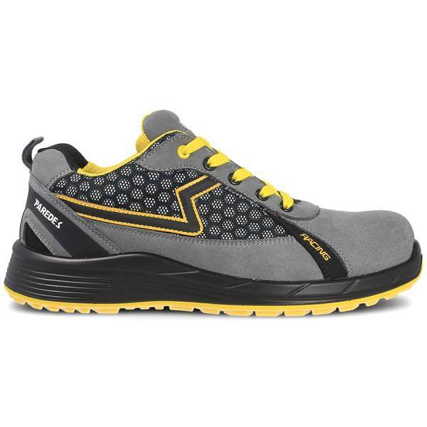 Zapato de trabajo ESD tipo deportivo fabricado en una combinación de microfibra y tejido de rejilla muy transpirable Zapato de trabajo ESD tipo deportivo fabricado en una combinación de microfibra y tejido de rejilla muy transpirable