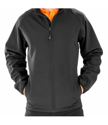 Cazadora Softshell Result Genuine Recycled confeccionada en tejido 100% reciclado Cazadora Softshell Result Genuine Recycled confeccionada en tejido 100% reciclado