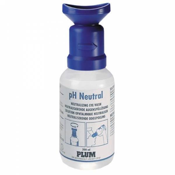 Botella lavaojos con PH Neutral para ácidos (200ml)