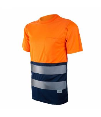 Camiseta bicolor Chintex de alta visibilidade com faixas