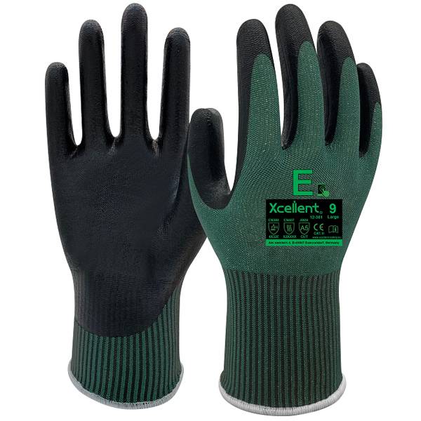 Guantes de algodón negro, guantes protectores, grandes (paquete de 12)