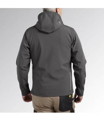 Softshell con capucha Diadora Sail en color gris