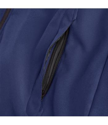 Softshell con capucha Diadora Sail en color azul Navi senyals