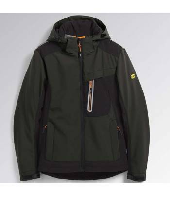 Diadora Carbon Tech Softshell (verde e preto)